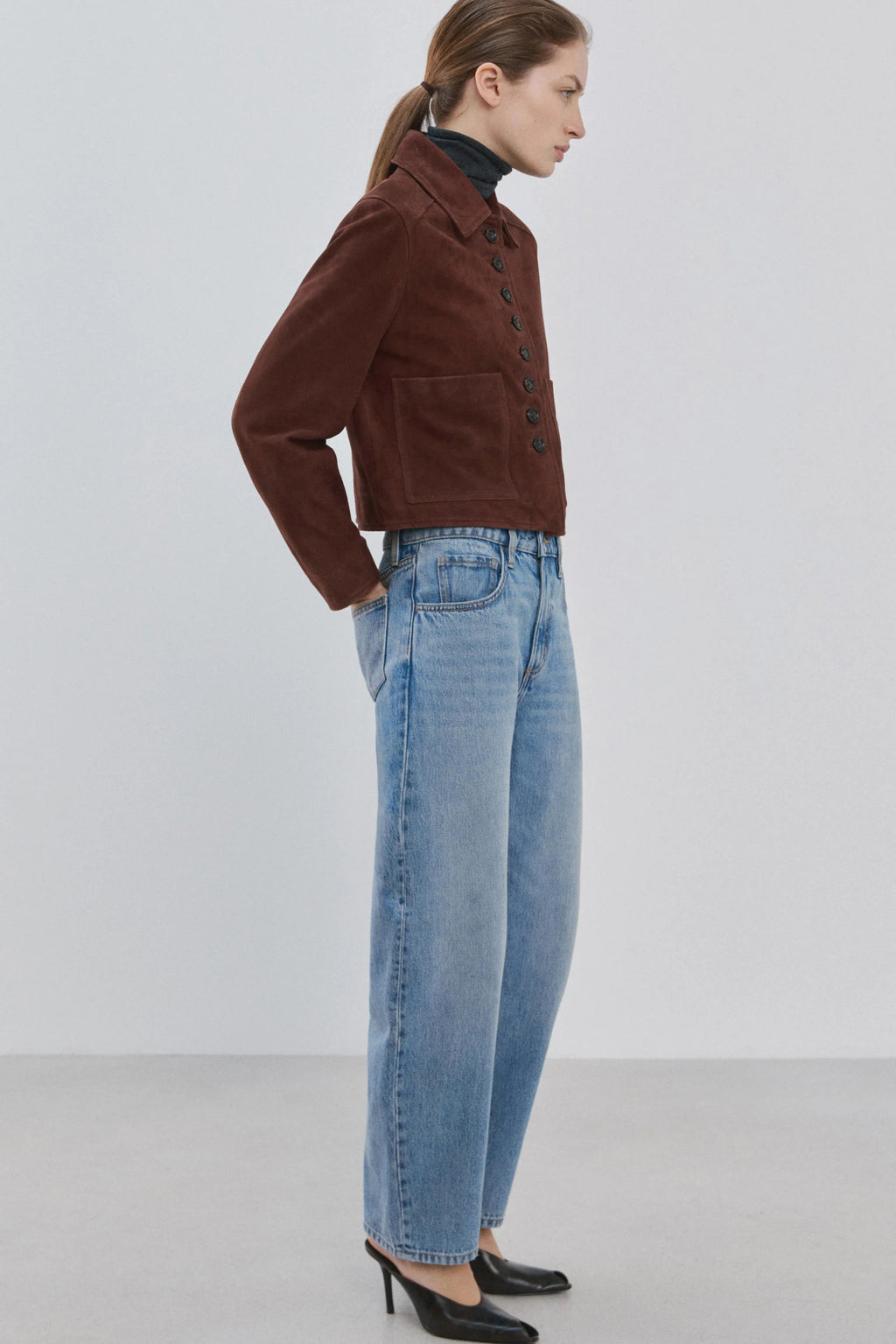 Mango High Waist Barrel Jeans