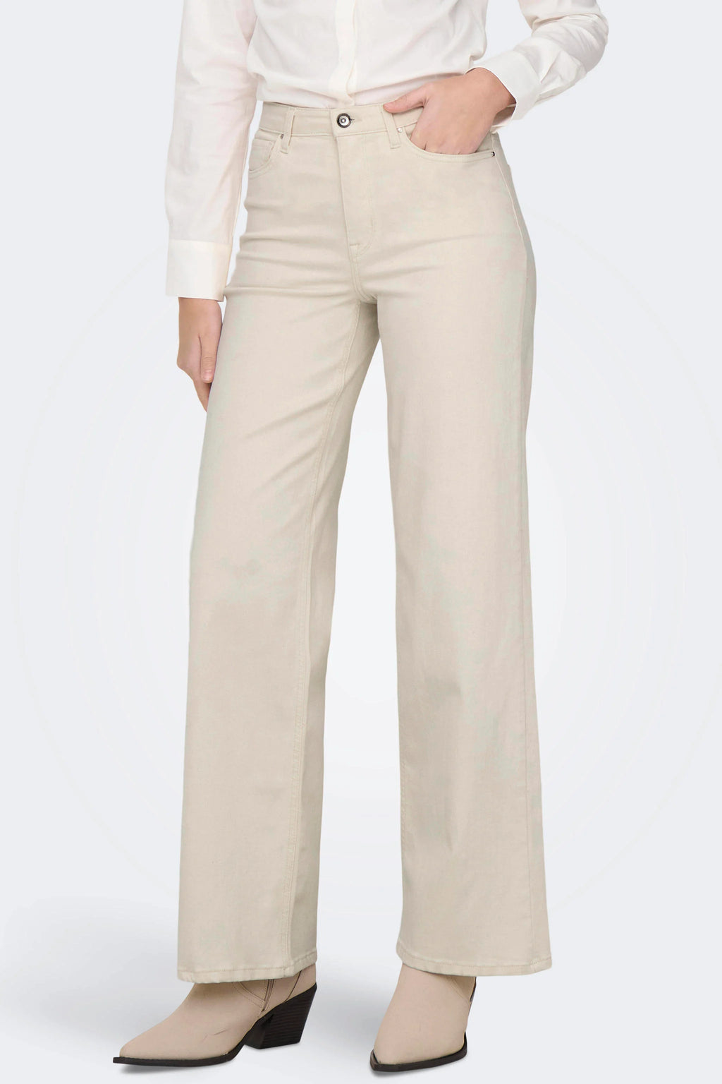 ONLY High Waist Wide Leg Jeans